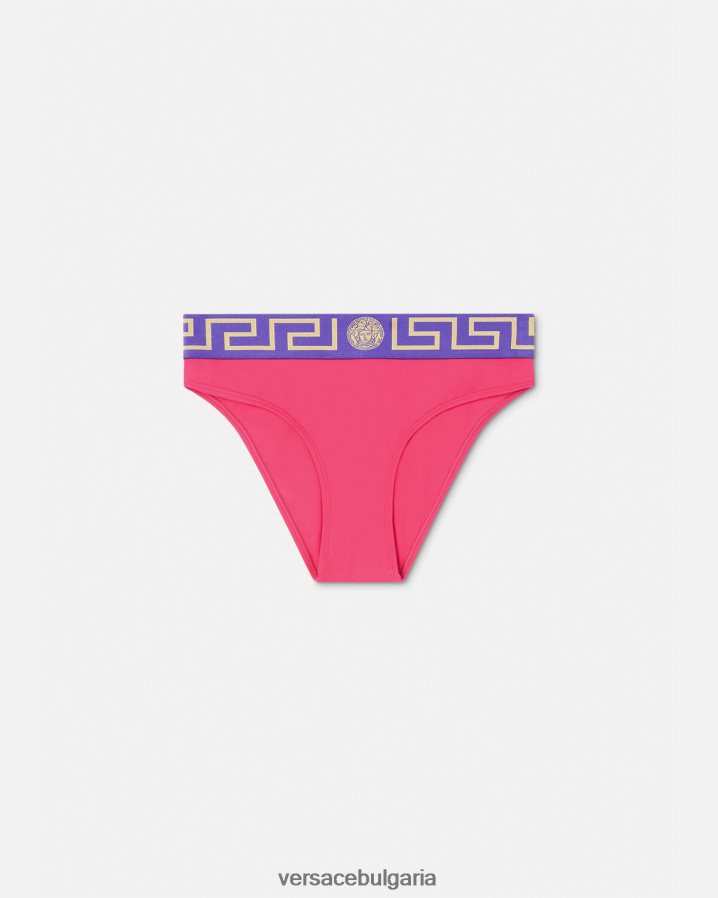Жени Versace гръцки гранични бикини слипове N0824Z1177 розово и лилаво бельо и плажно облекло