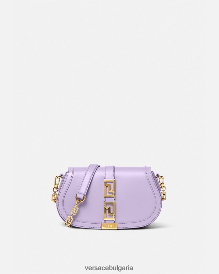 Жени Versace чанта през рамо гръцка богиня N0824Z265 люляк чанти