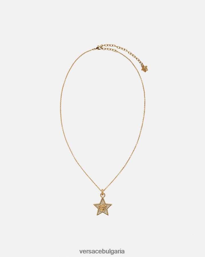 Жени Versace кристална галактика колие N0824Z822 злато аксесоари