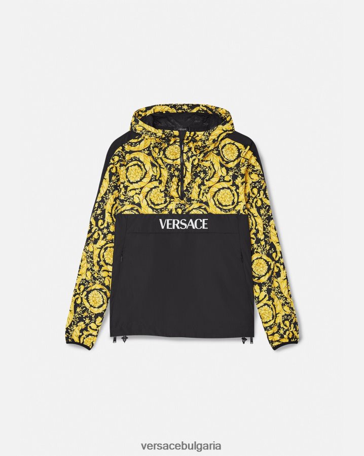 Жени Versace яке бароко ветровка N0824Z239 черен облекло