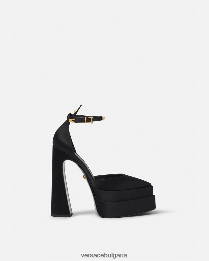 Жени Versace помпи на платформа aevitas N0824Z421 черен обувка