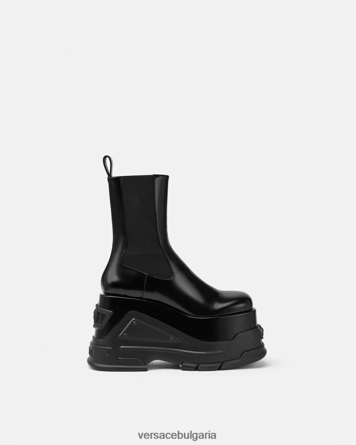 Жени Versace ботуши на платформа medusa anthem N0824Z474 черен обувка