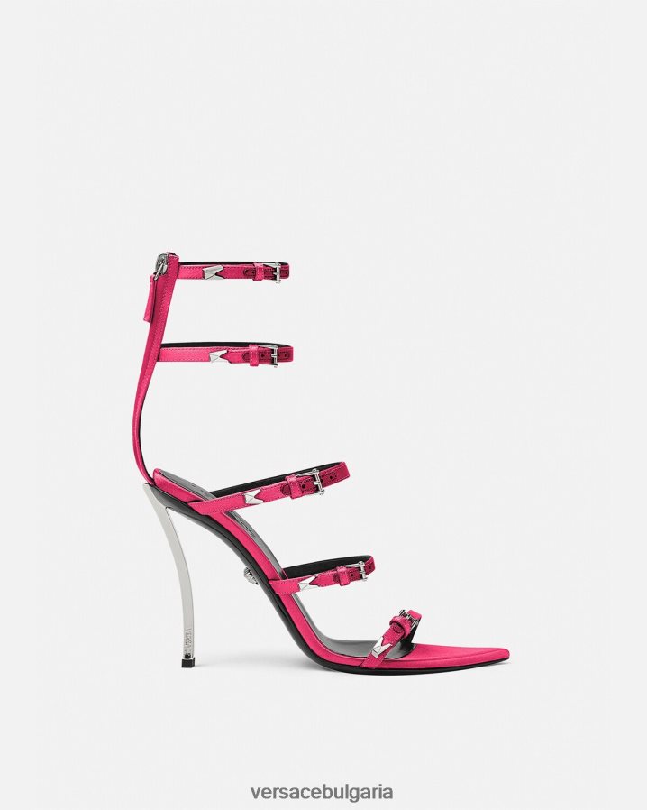 Жени Versace тънки сандали N0824Z397 фуксия обувка