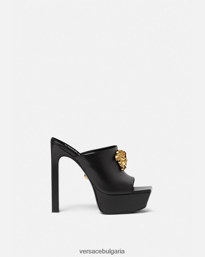 Жени Versace la medusa мулета на платформа N0824Z448 черен обувка