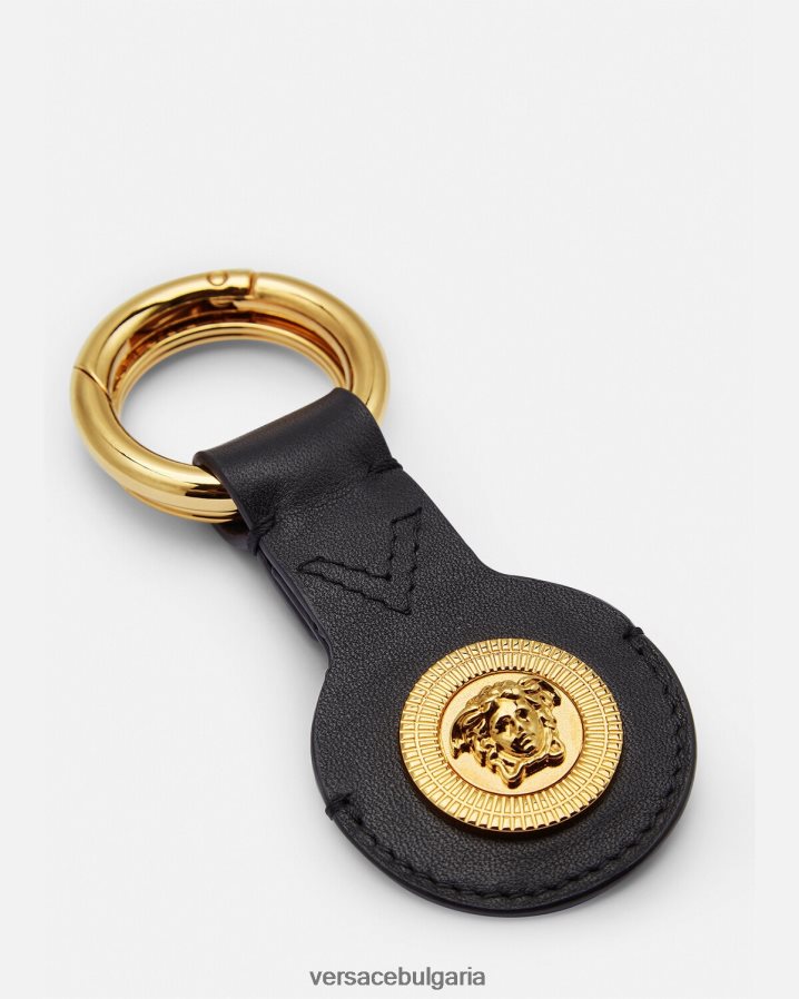 мъже Versace ключодържател medusa airtag N0824Z1664 черен аксесоари