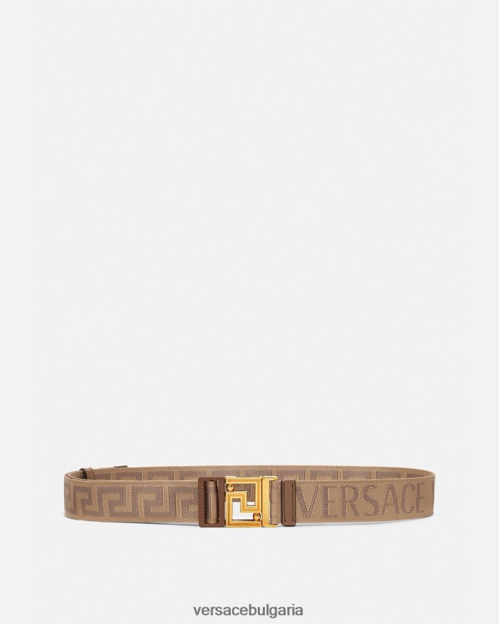 мъже Versace цял двустранен колан N0824Z1612 кафяво аксесоари