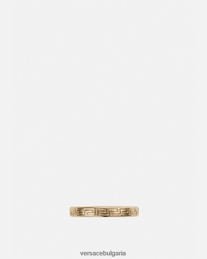 мъже Versace гравиран гръцки ключодържател N0824Z1687 злато аксесоари