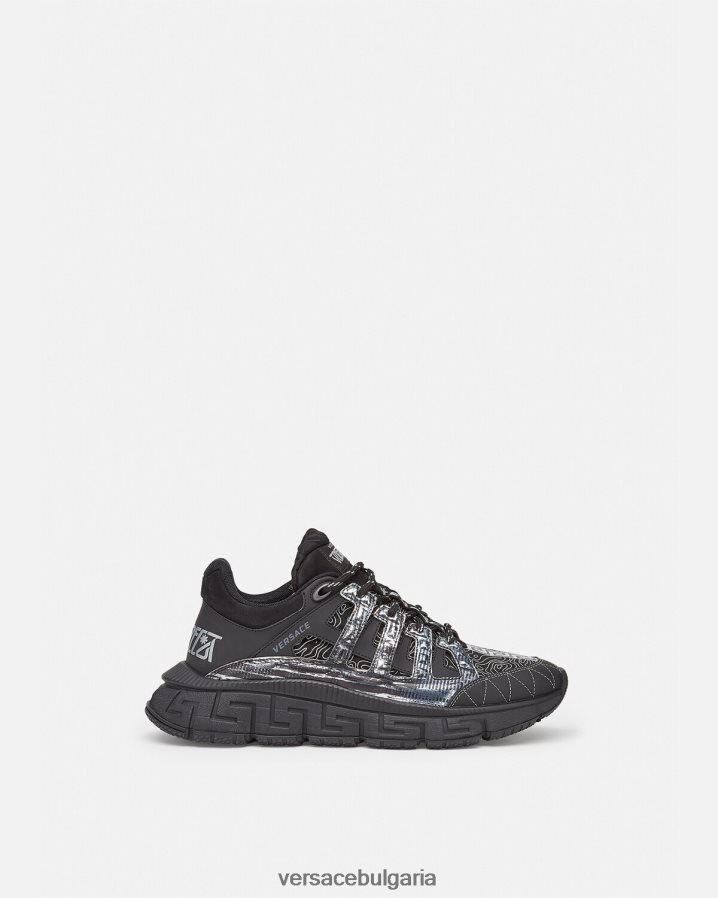 мъже Versace маратонки trigreca N0824Z1529 черен обувка