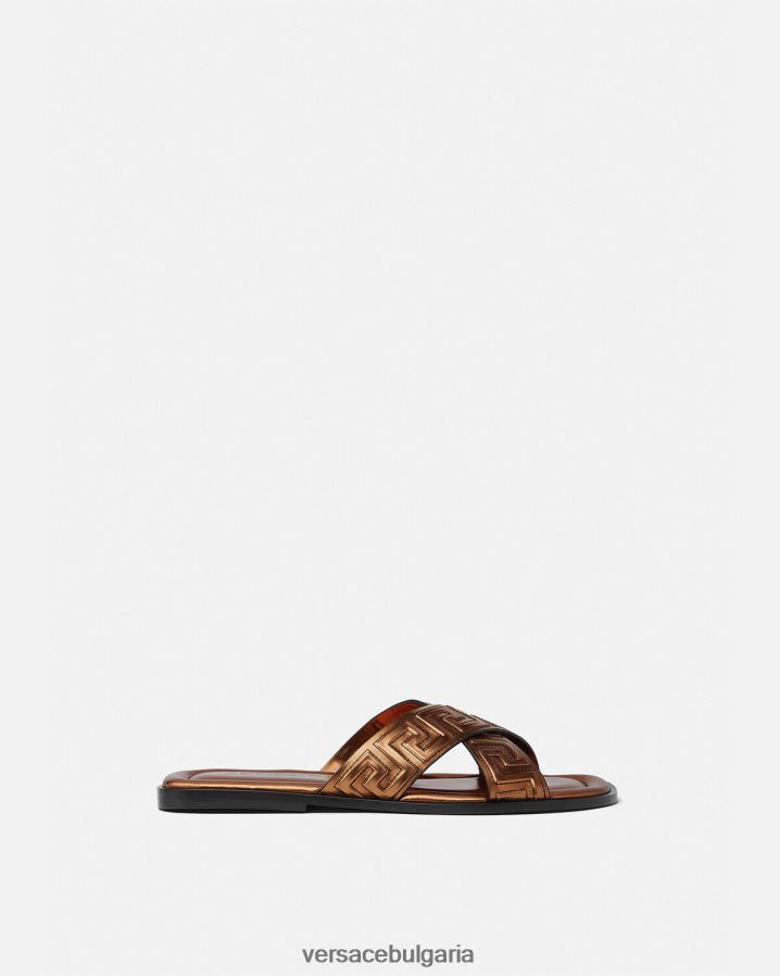 мъже Versace гръцки сандали N0824Z1595 бронз обувка
